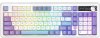 Ajazz Klawiatura mechaniczna bezprzewodowa Ajazz AK980 V2 Gift Switch V2 Purple White Blue z ekranem