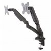 ART Gas Spring Desk Mount for 2 Monitors, 13-27"