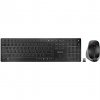 Cherry DW 9500 SLIM COMBO WIRELESS, BLACK, BELGIUM