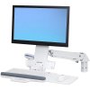 Ergotron StyleView Sit-Stand Combo Arm with Keyboard Tray, up to 24"