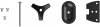 Ergotron TRACE mounting kit, mounting/mounting (black)