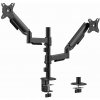 Gembird Adjustable desk 2-display mounting arm, 17-32"