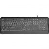 Gembird Klaviatūra Gembird Slim Backlight USB-A+C RU