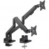 Goobay double monitor mount with gas spring (black, for 2 monitors from 17" - 32" (43 - 81cm))