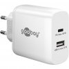 Goobay USB-C™ PD Dual-Schnellladegerät (65 W) weiß