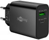 Goobay USB-C™ PD GaN Dual-Schnellladegerät (30 W) schwarz