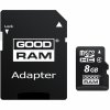 Goodram M40A, microSDHC, 8GB, Class 4 + Adapter