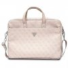 Guess Saffiano 4G Triangle Logo Computer Bag 16” różowy