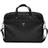 Guess Saffiano Triangle Logo Computer Bag 16” czarny