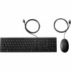 Hewlett Packard 320MK USB Wired Mouse Keyboard Combo, spill resistant – Black - EST