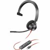 Hewlett Packard Poly Blackwire 3310 Monaural Microsoft Teams Certified USB-C Headset