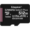 Kingston Canvas Select Plus, microSDXC, 512GB, Class 10, U3, V30 +Adapter