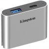 Kingston Workflow USB miniHub, docking station (silver/black, USB-C, USB-A)