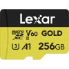 Lexar 256GB microSDXC Professional GOLD UHS-II A1 C10 U3 V60