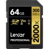 Lexar Professional 2000x, SDXC, 64GB, UHS-II, U3, V90