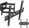 Maclean TV Mount / Bracket, max VESA 400x400, 32-70", up to 40 kg, black, tilt adjustment +12°–-12° and swivel adjustment +60°–-60°, MC-192