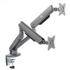 Nano Rs Desk mount for 2 monitors with LED backlight, 17-32"