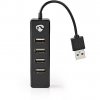 Nedis USB-Hub | 4-Port port(s) | USB 2.0 | Stromversorgung über USB | 4x USB