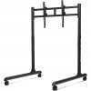 Next Level Racing Floor stand | Round Tube Freestanding Single Monitor Stand | Up to 65 " | Height adjustment, Tilt | Maximum weight (capacity) 50 kg | Black