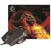 Rebeltec Red Dragon, Optical + Mouse Pad