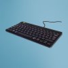 R-GO Tools COMPACT BREAK KEYBOARD -BE LAYOUT AZERTY BLACK WIRED