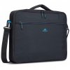 Rivacase Regent Clamshell Laptop bag, 16", Black