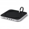 Satechi Mac Mini Stand & Hub, SSD slot, silver - Mac USB hub