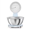 SMEG KSF01PBWW Analog and Digital Kitchen Scale Pastel Blue