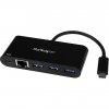 Startech USB-C ADAPTER TO ETHERNET W/3PORT USB 3.0 HUB + PS