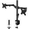 Techly Desk Mount for 2 Monitors, 13-27"