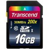 Transcend 200x, SDHC, 16GB, Class 10, U1