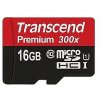 Transcend Premium 300x, microSDHC, 16GB, Class 10, UHS-I, U1