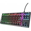 Trust Gaming GXT833 THADO TKL Gaming Tastatur Kompakte Gaming-Tastatur aus Metall mit mehrfarbiger LED-Beleuchtung