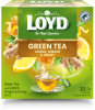 Zaļā tēja LOYD ar zaļo citronu, medu, ingveru 20 x 2g