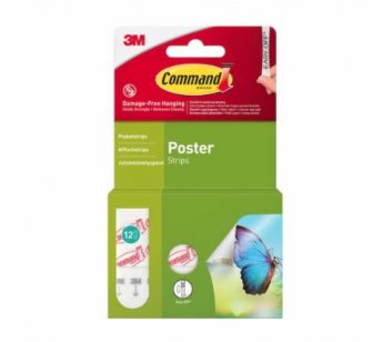 3M Command plakātu sloksnes, 12 sloksnes