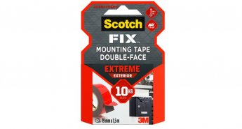 3M Scotch ārtelpu divpusējā stiprinājuma lente, 19 mm x 1,5 m