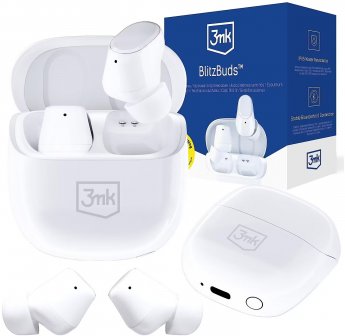 3MK BlitzBuds BT 6.0, białe