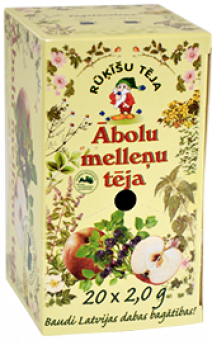 Ābolu-melleņu tēja RŪĶĪŠU TĒJA, 20 maisiņi paciņā x 2g