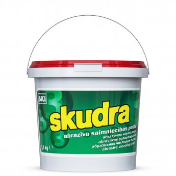 Abrazīva sārmaina mājsaimniecības pasta SKUDRA, 1.3kg