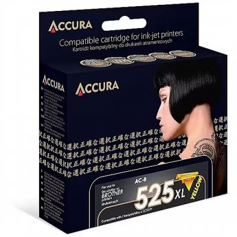 Accura ink Brother (LC525Y) zamiennik XXL