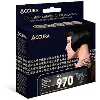 Accura ink Brother (LC970/1000BK) zamiennik XL