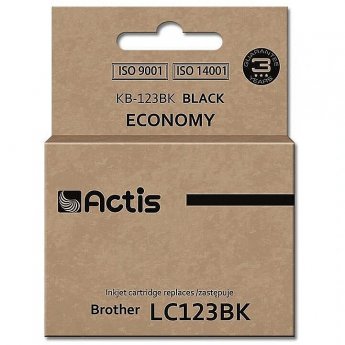 Actis KB-123Bk ink (replacement for Brother LC123BK/LC121BK; Standard; 10 ml; black)