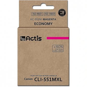 Actis KC-551M ink (replacement for Canon CLI-551M; Standard; 12 ml; magenta (with chip)