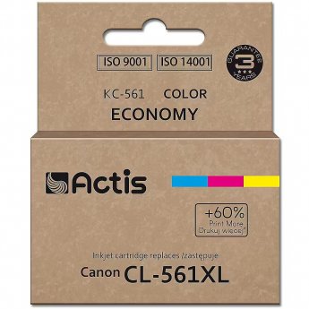 Actis KC-561 Canon printer ink, replacement Canon CL-561XL; Supreme; 18ml; blue, purple, yellow. Prints 60% more than the OEM.