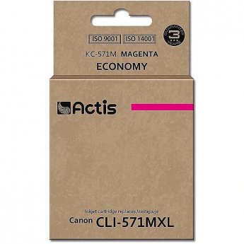 Actis KC-571M ink (replacement for Canon CLI-571M; Standard; 12 ml; magenta)