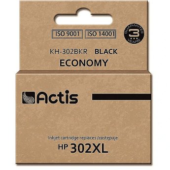 Actis KH-302BKR ink (replacement for HP 302XL F6U68AE; Premium; 15 ml; black)