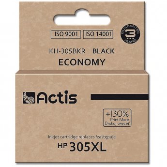 Actis KH-305BKR ink for HP printer; HP 305XL 3YM62AE replacement; Standard; 20 ml; black