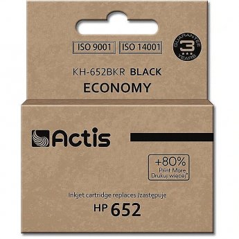 Actis KH-652BKR ink (replacement for HP 652 F6V25AE; Standard; 15 ml; black)