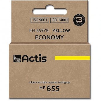 Actis KH-655YR ink (replacement for HP 655 CZ112AE; Standard; 12 ml; yellow)