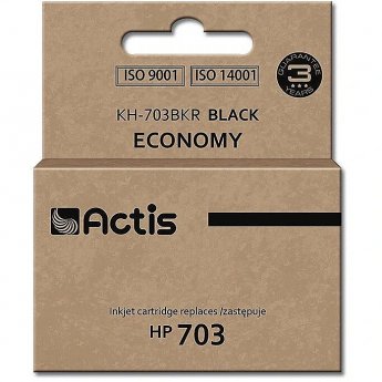 Actis KH-703BKR ink (replacement for HP 703 CD887AE; Standard; 15 ml; black)